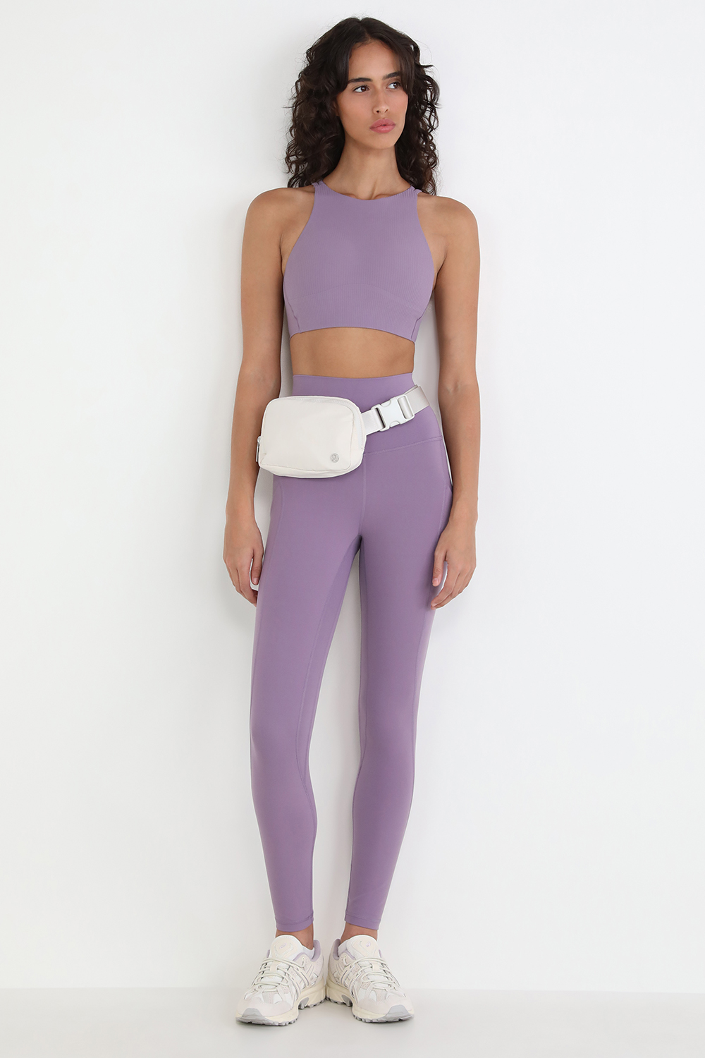 Like a Cloud High-Neck Longline Ribbed Bra Light Support, B/C Cup